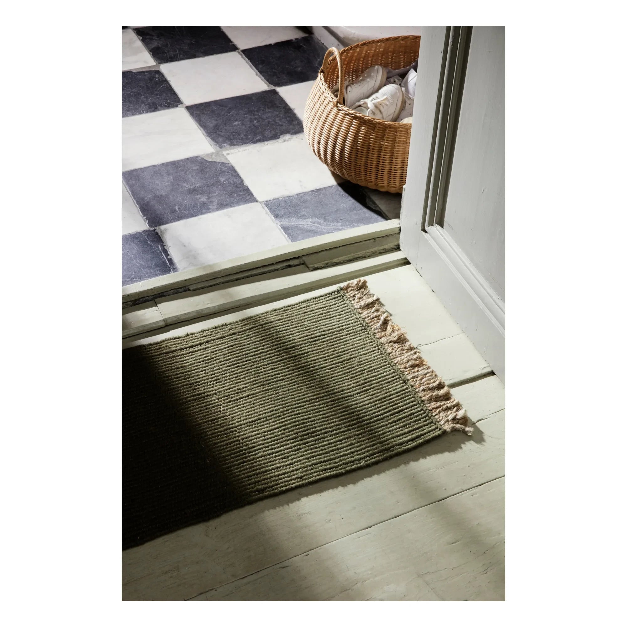 Ferm Living - Geri Dönüştürülmüş PET Paspas | Zeytin yeşili
