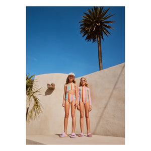 Molo - Naan Asymmetric Swimsuit Made from Recycled Fibers | Orange