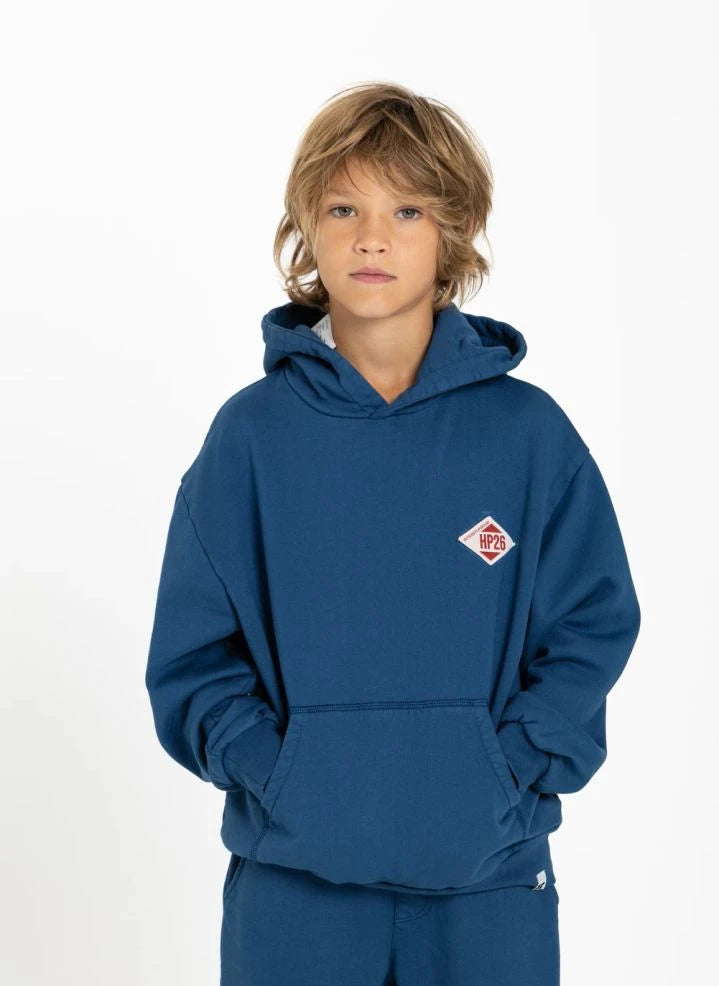 Hundred Pieces - Pat Freedom Organic Cotton Sweatshirt | Gray Blue