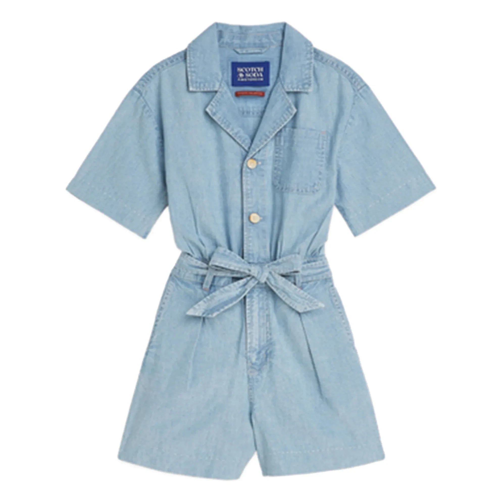 Scotch & Soda - Chambray Romper | Light Blue
