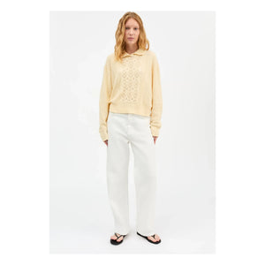 Skall Studio - Alexa Cotton Sweater | Pale Yellow