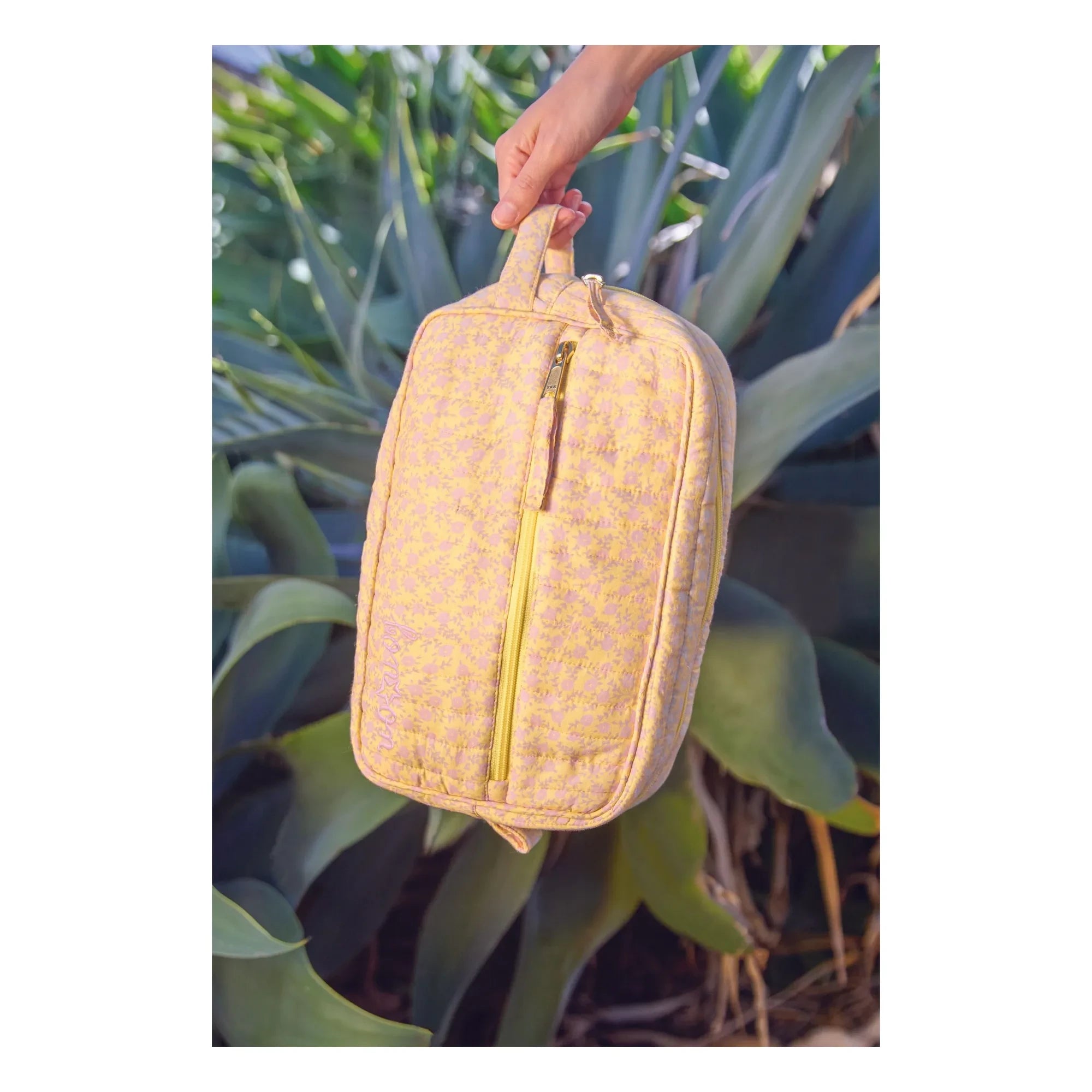 Bonton - Patterned Canvas Bag | Yellow