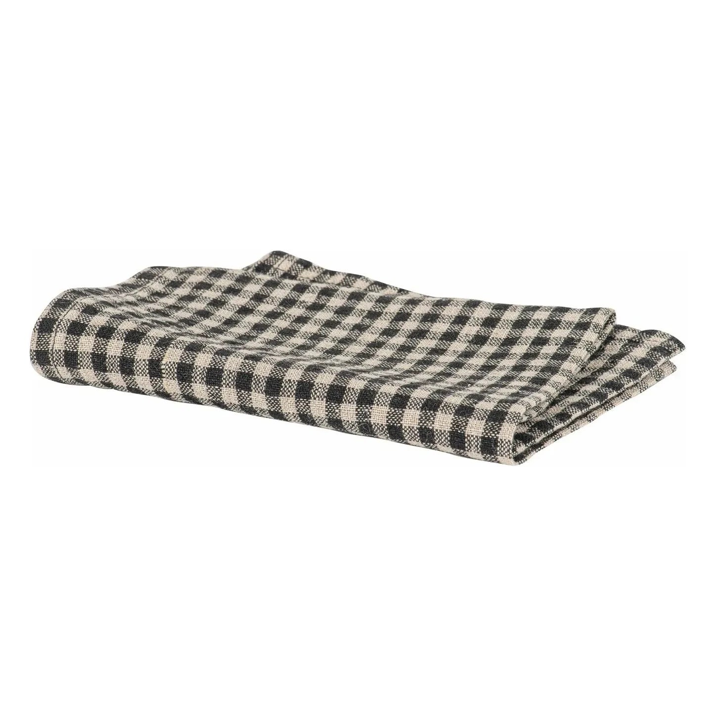 Haomy - Piana II Gingham Napkin | Charcoal