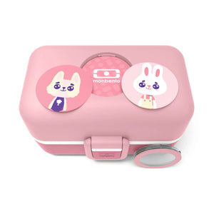 Monbento - MB Trezor Child's 3-Compartment Modular Bento | Dust Pink