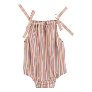 Babe & Tess - Asia Striped Baby Stroller Bag | Ecru