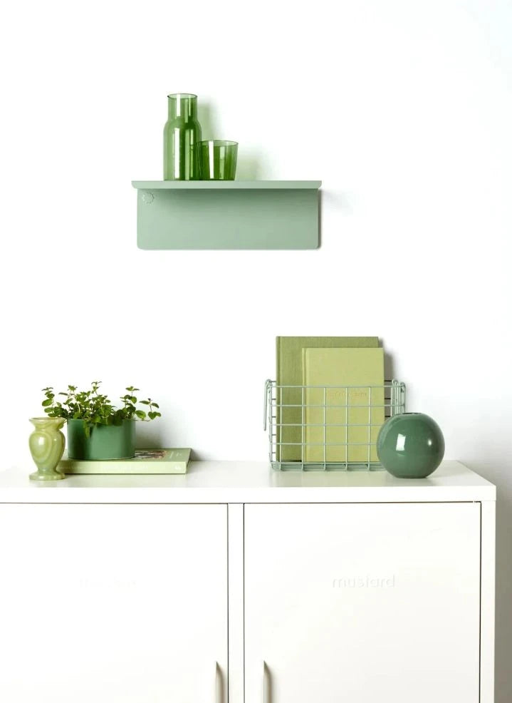 Mustard Made - Ledge Metal Wall Shelf | Sage