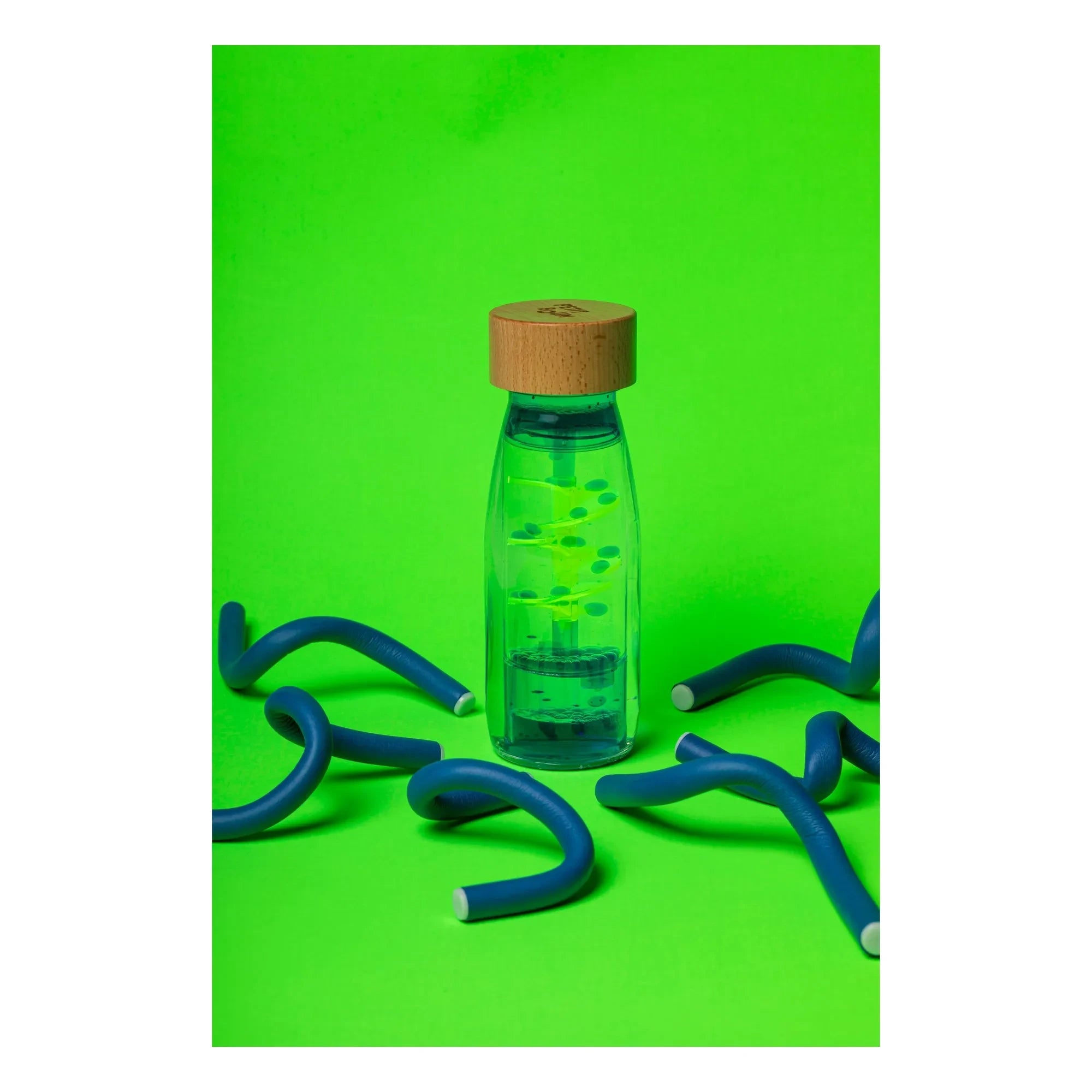 Petit Boum - Spiral sensory bottle | Blue