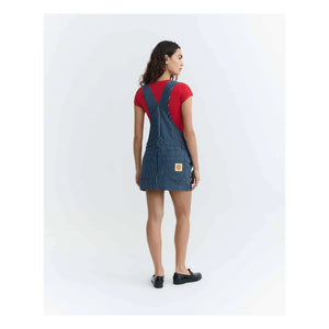 Thinking Mu - Rafaela Striped Organic Cotton Dress | Blue