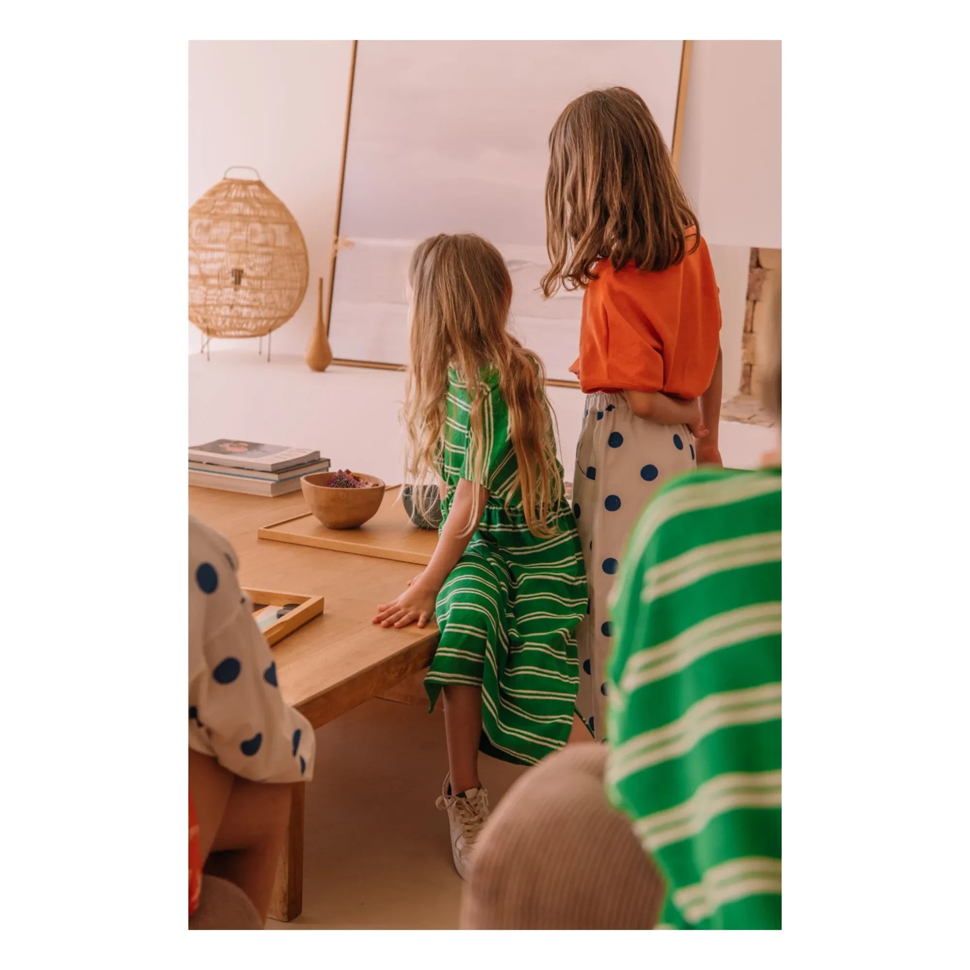 We Are Kids - Green Striped Organic Cotton Terry Dress