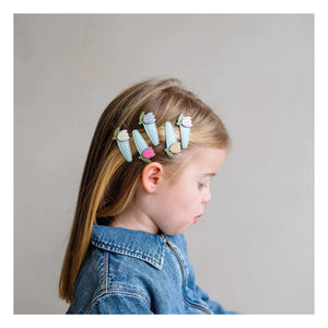 Mimi & Lula - Set of 5 Tulip Hair Clips | Turquoise