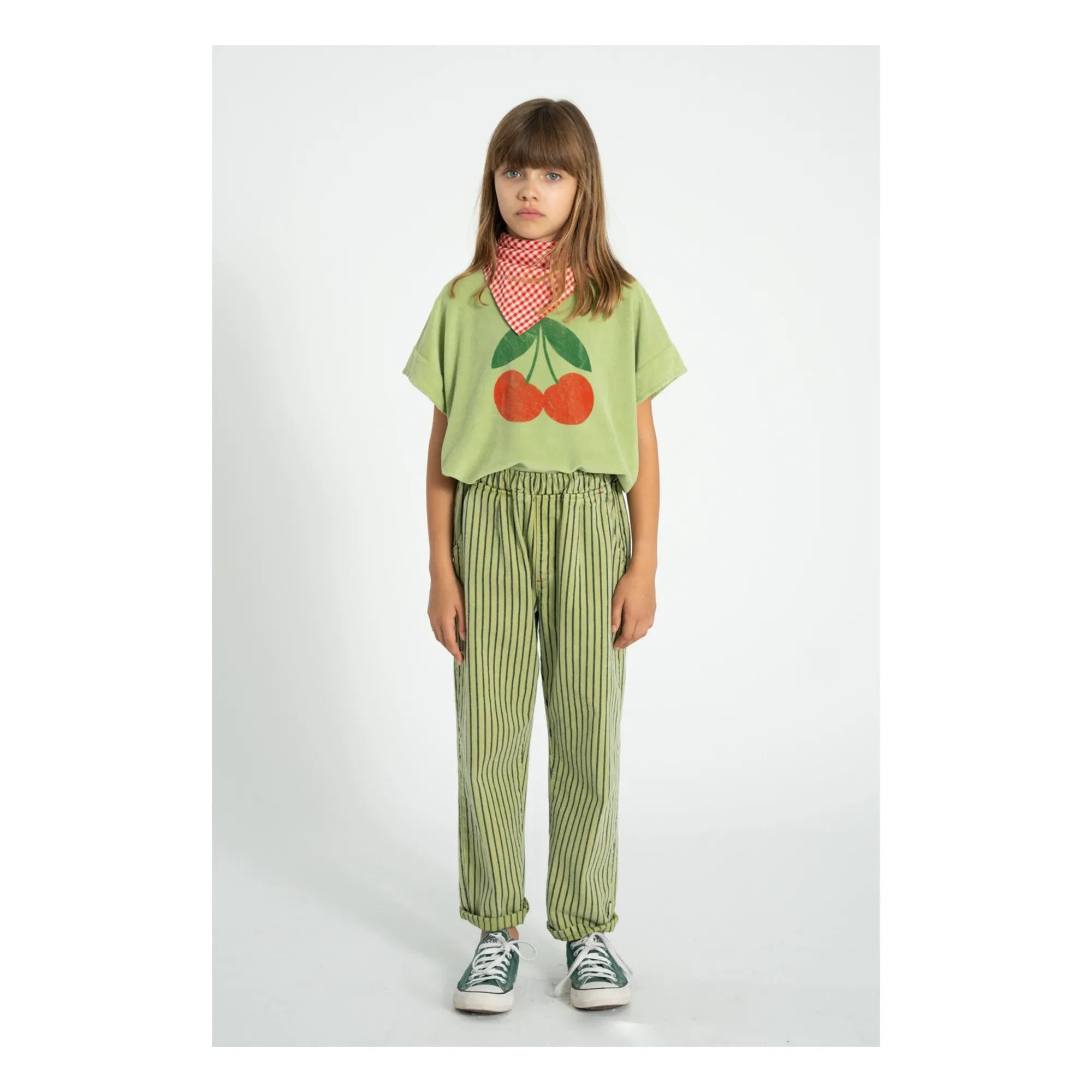 Piupiuchick - Striped Denim | Green