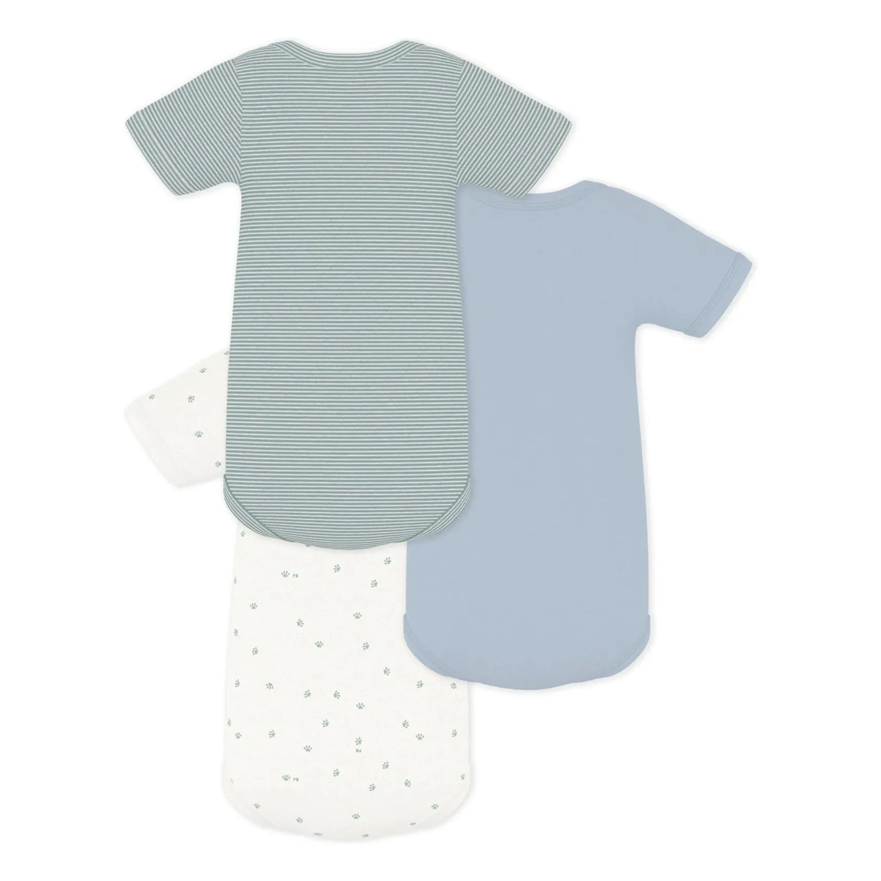 Petit Bateau - Blue | 3-Pack Bodysuits