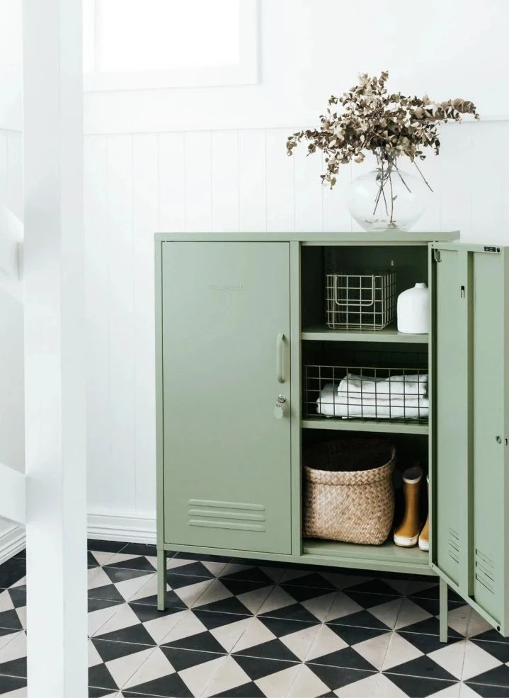 Mustard Made - Midi Metal Storage Unit | Sage