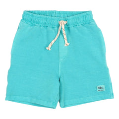 Búho - Organic Cotton Fleece Bermuda Shorts | Aqua