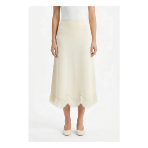 Ulla Johnson - Paulina Fringed Skirt | Ivory