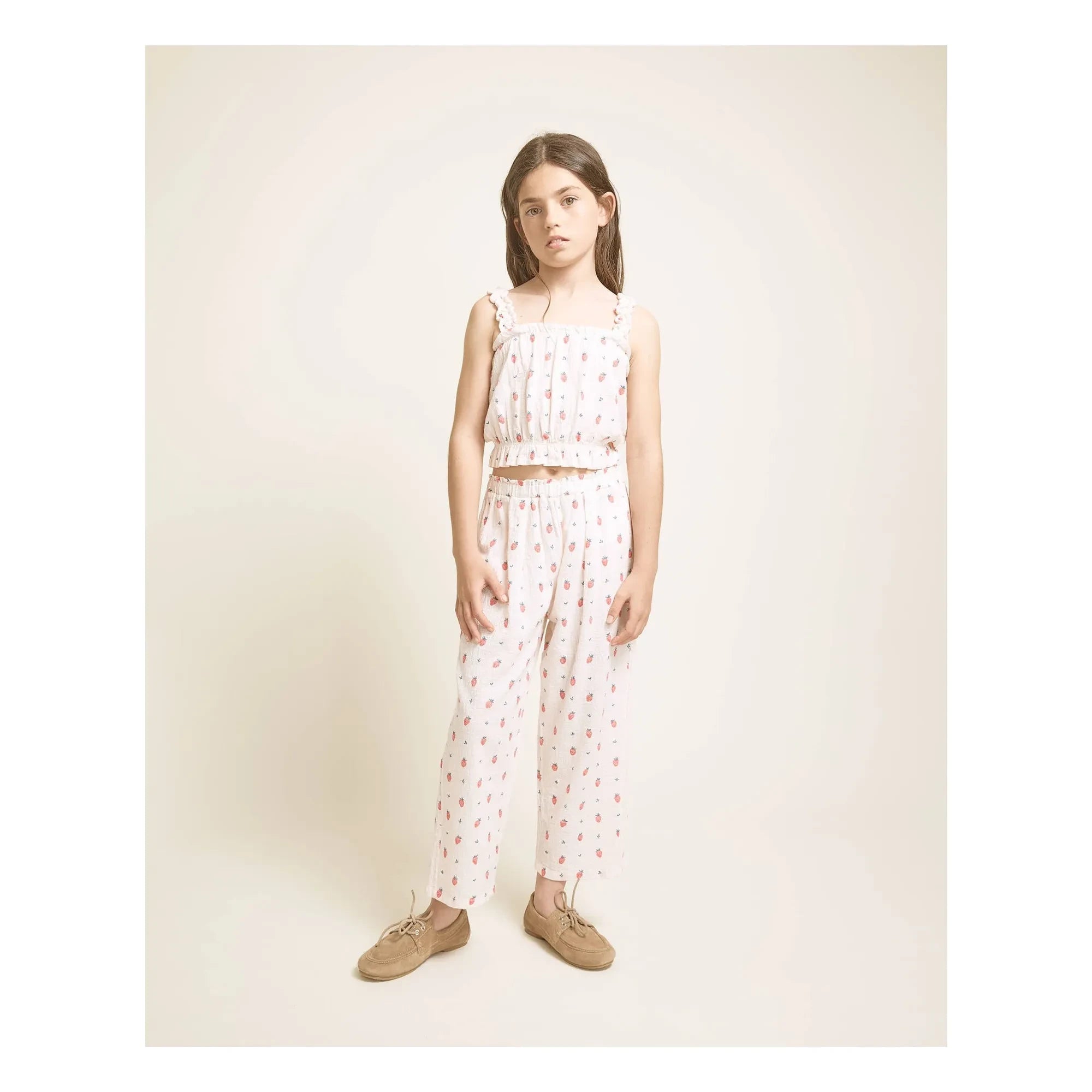 Búho - Strawberry Organic Cotton Pants | Cream