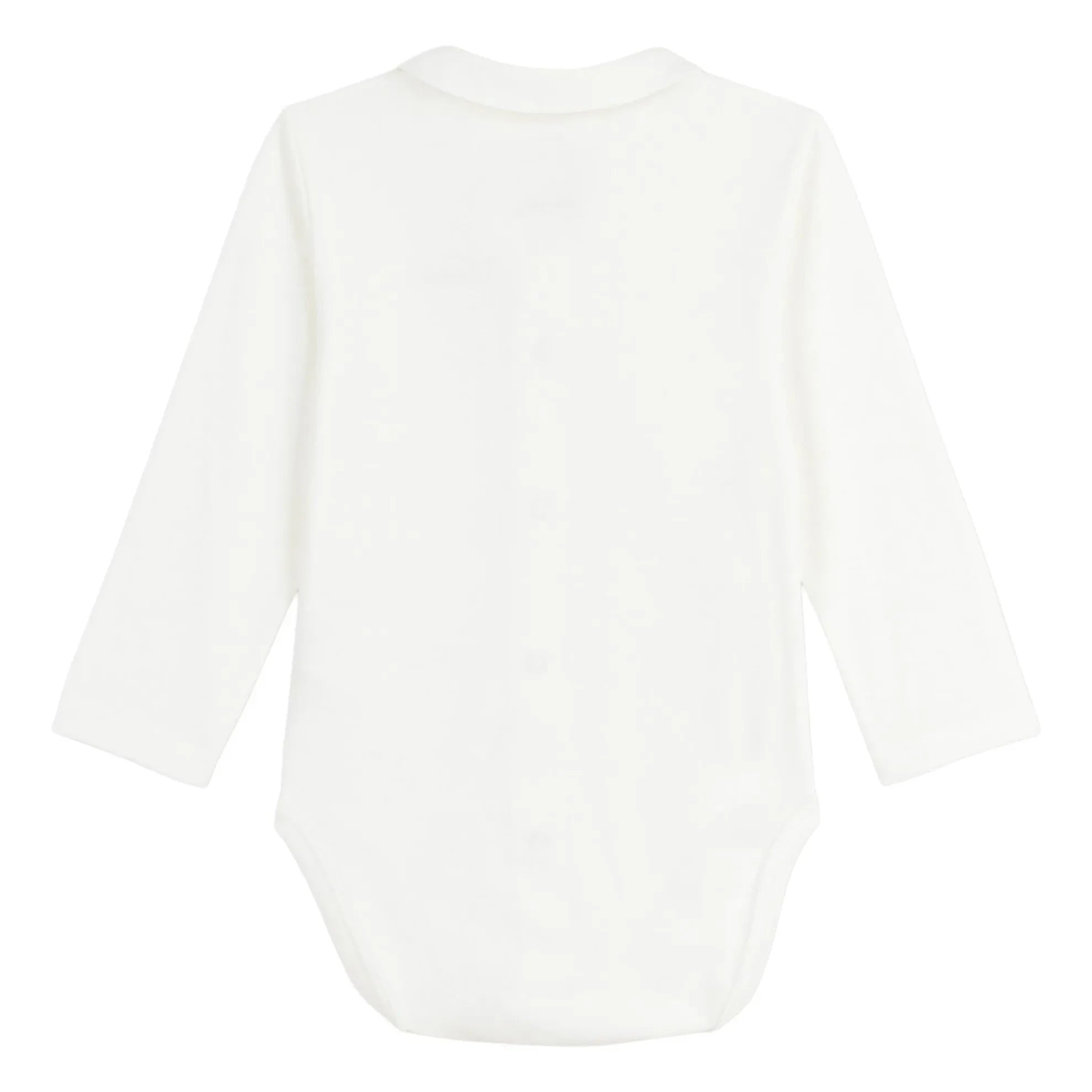 Petit Bateau - Organic Cotton Embroidered Collar Bodysuit | Blue