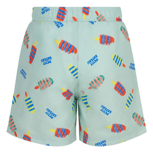 Petit Bateau - Glaces Recycled Fibre Swim Shorts | Turquoise