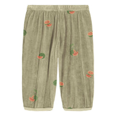 Studio Bohème - Porgy Watermelon Organic Cotton Towel Pants | Khaki