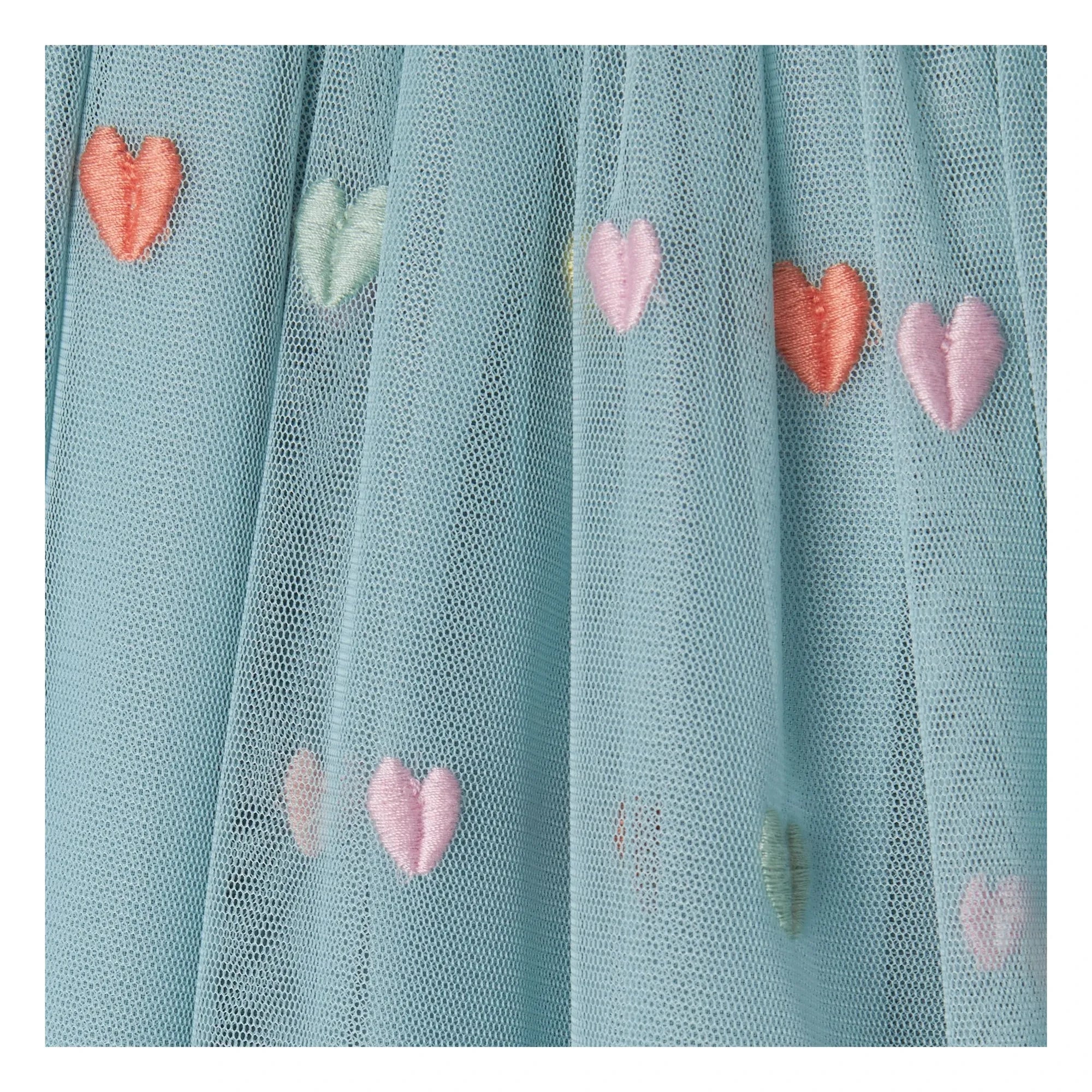Stella McCartney Kids - Tulle Heart Skirt | Turquoise