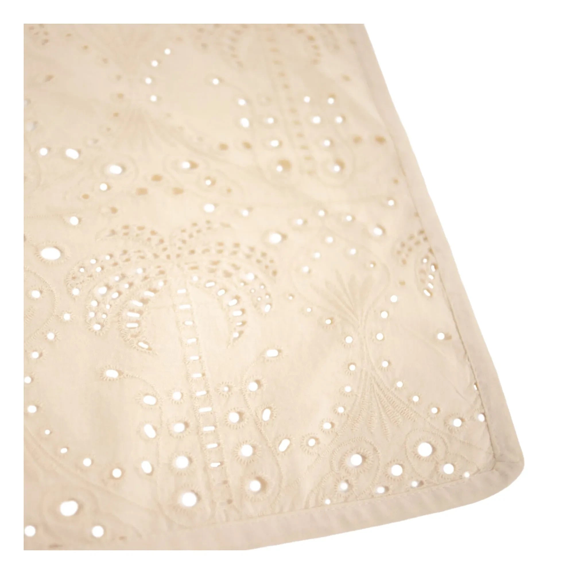 Olsson & Jensen - Brisa Palm Embroidered Service Placemats | Ecru