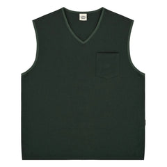 Kappy - Cotton Sleeveless Vest | Dark Green