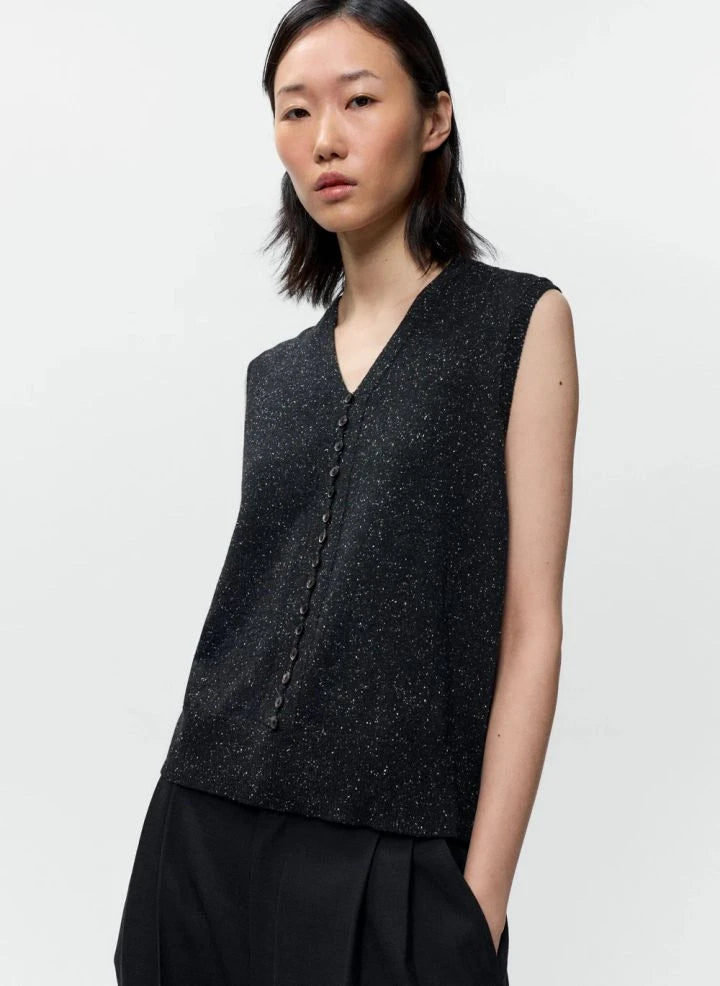 Cordera - Wool and silk cardigan | Black