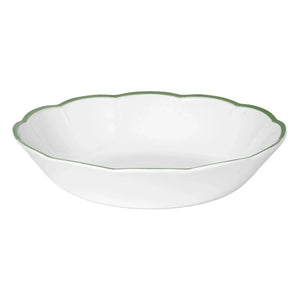 Bitossi - Burgundy Green Soup Plate | Green