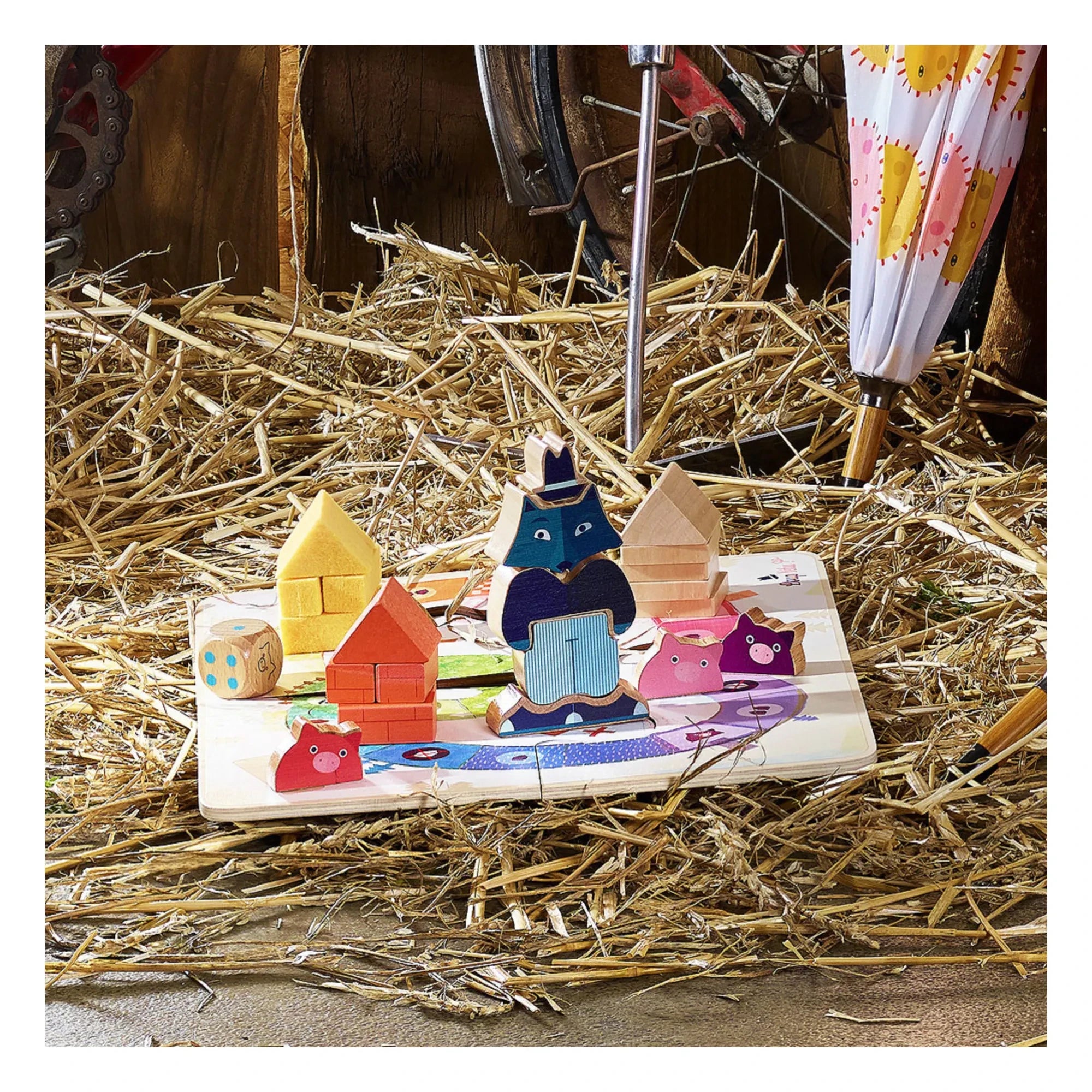 Vilac - Three Little Pigs Board Game
