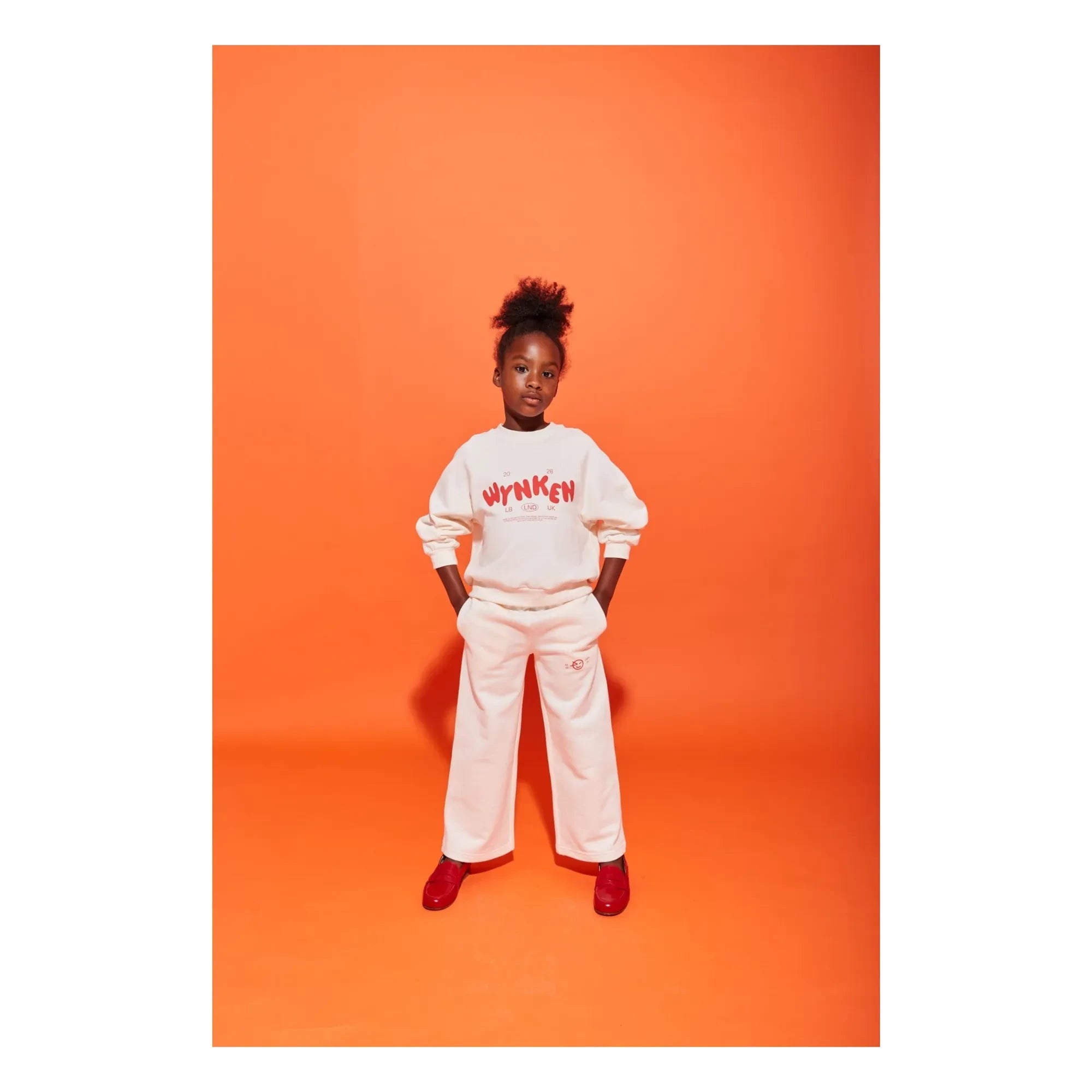 Wynken - Organic Cotton Wide Jogger Pants | Ecru