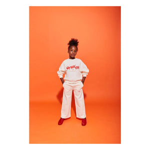 Wynken - Organic Cotton Wide Jogger Pants | Ecru