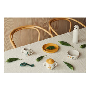 Liewood - Vivi Silicone Plate Set - 4-piece | Around the World/Sandy