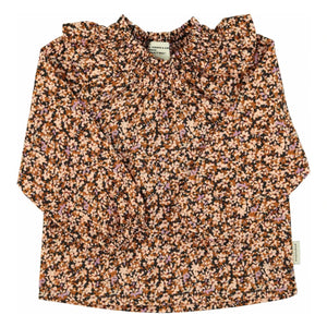 Piupiuchick - Floral Ruffled Blouse | Black