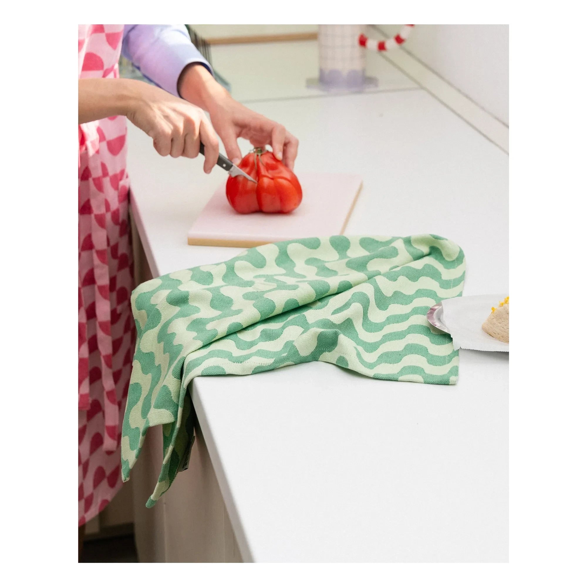 Gelatin Tart - Kale Crush Kitchen Towel | Green