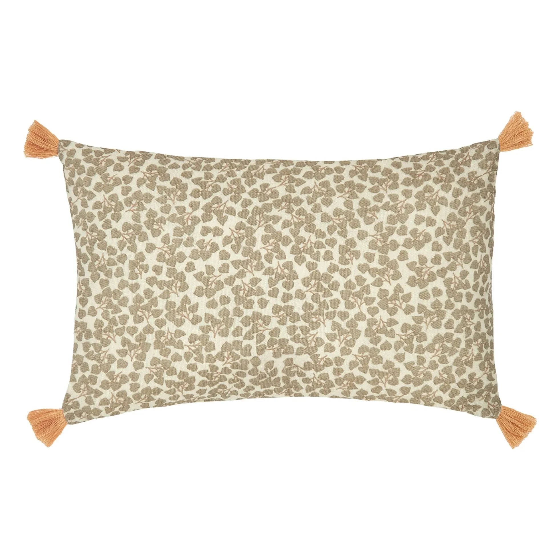 Nobodinoz - Wabi Sabi Yumiko Tasselled Cushion | Light Green