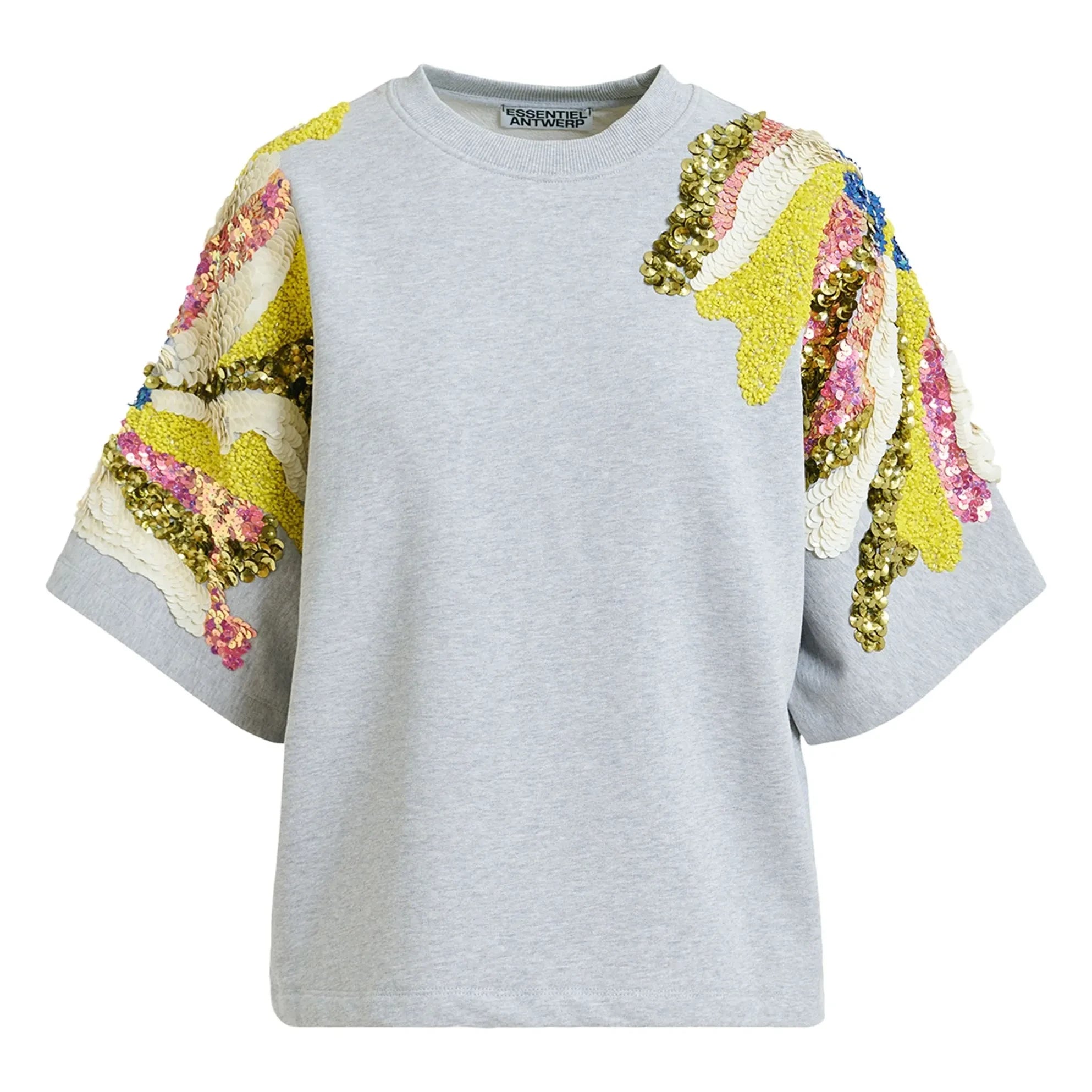 Essentiel Antwerp - Sweat Jadda Pamuk İşlemeli | Gri