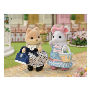 Sylvanian Families - Moda çantası ve kız kardeş marshmallow fare