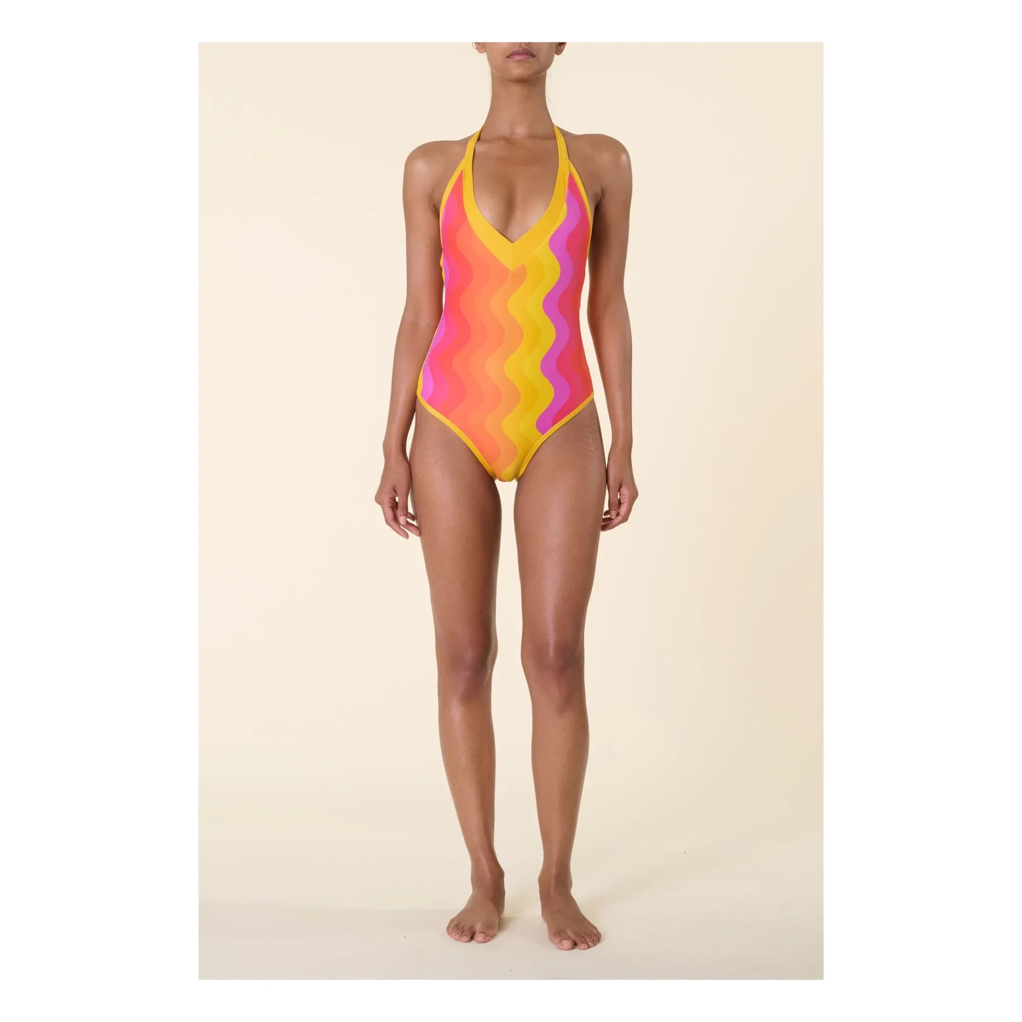 Casa Rosa - Grazia One-Piece Swimsuit | Yellow
