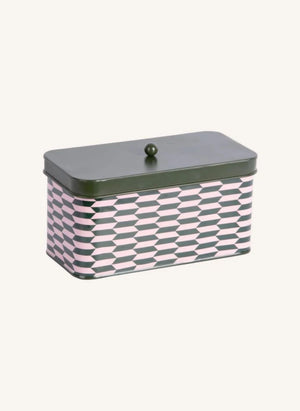 Present Time - Salerno Metal Storage Box | Forest Green