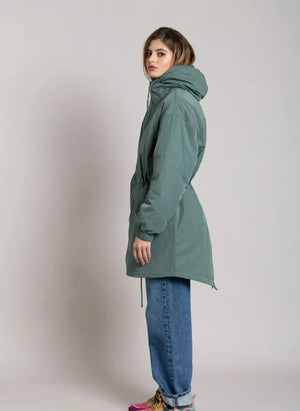 Smallable Woman - Zebra Geri Dönüştürülmüş Elyaf Astarlı Parka | Teal