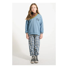 Piupiuchick - Rock Stars organik pamuklu sweatshirt | Mavi