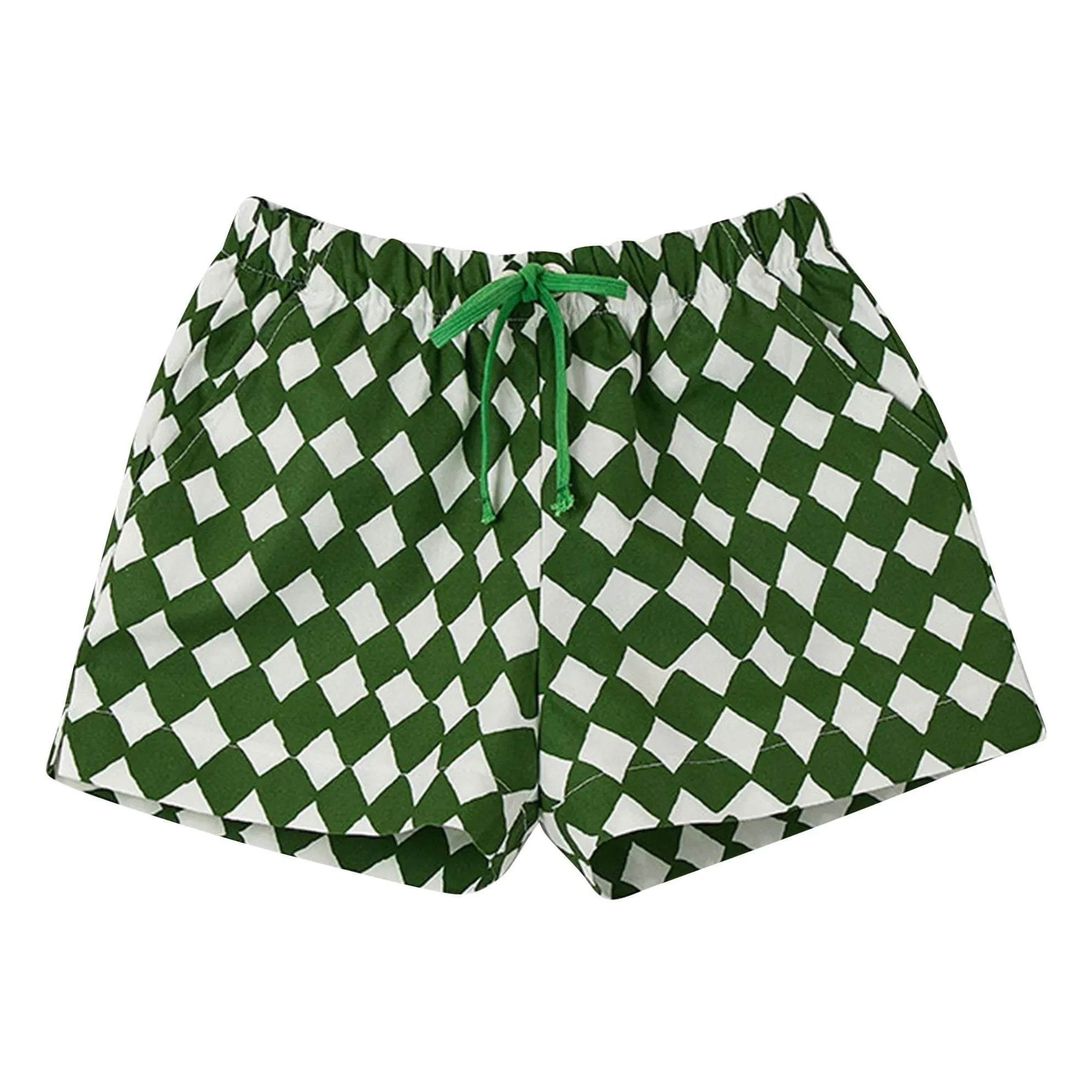 Fabula - Damier Cord Short | Green