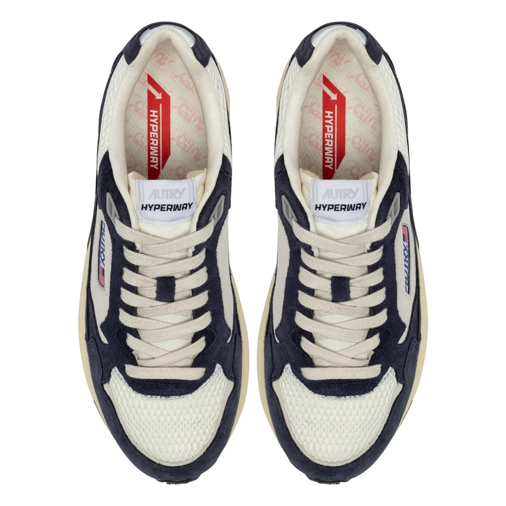 Autry - Hyperway Two-Tone Suede Sneakers | Navy