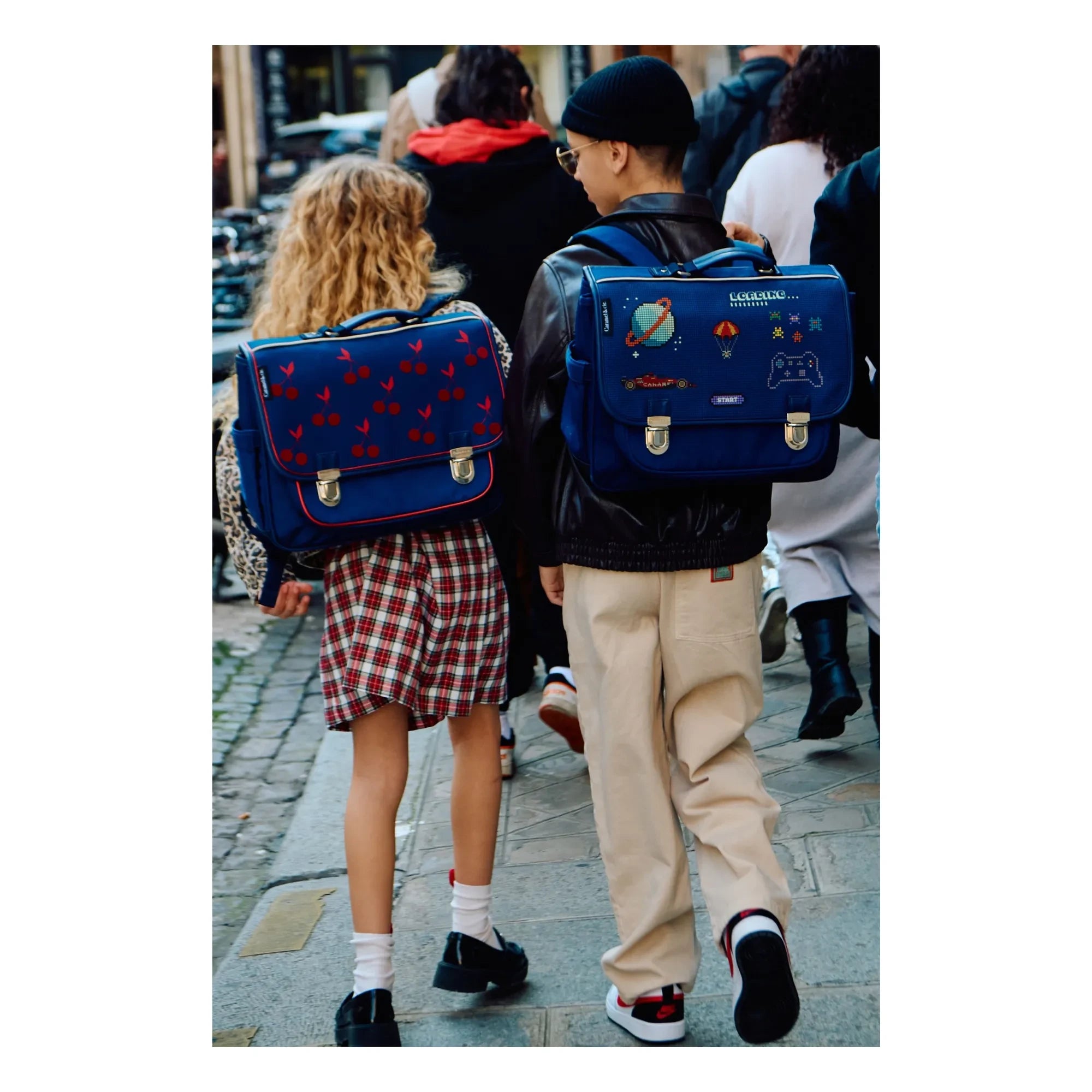 Caramel & Cie - Pixel Art Bag | Navy Blue