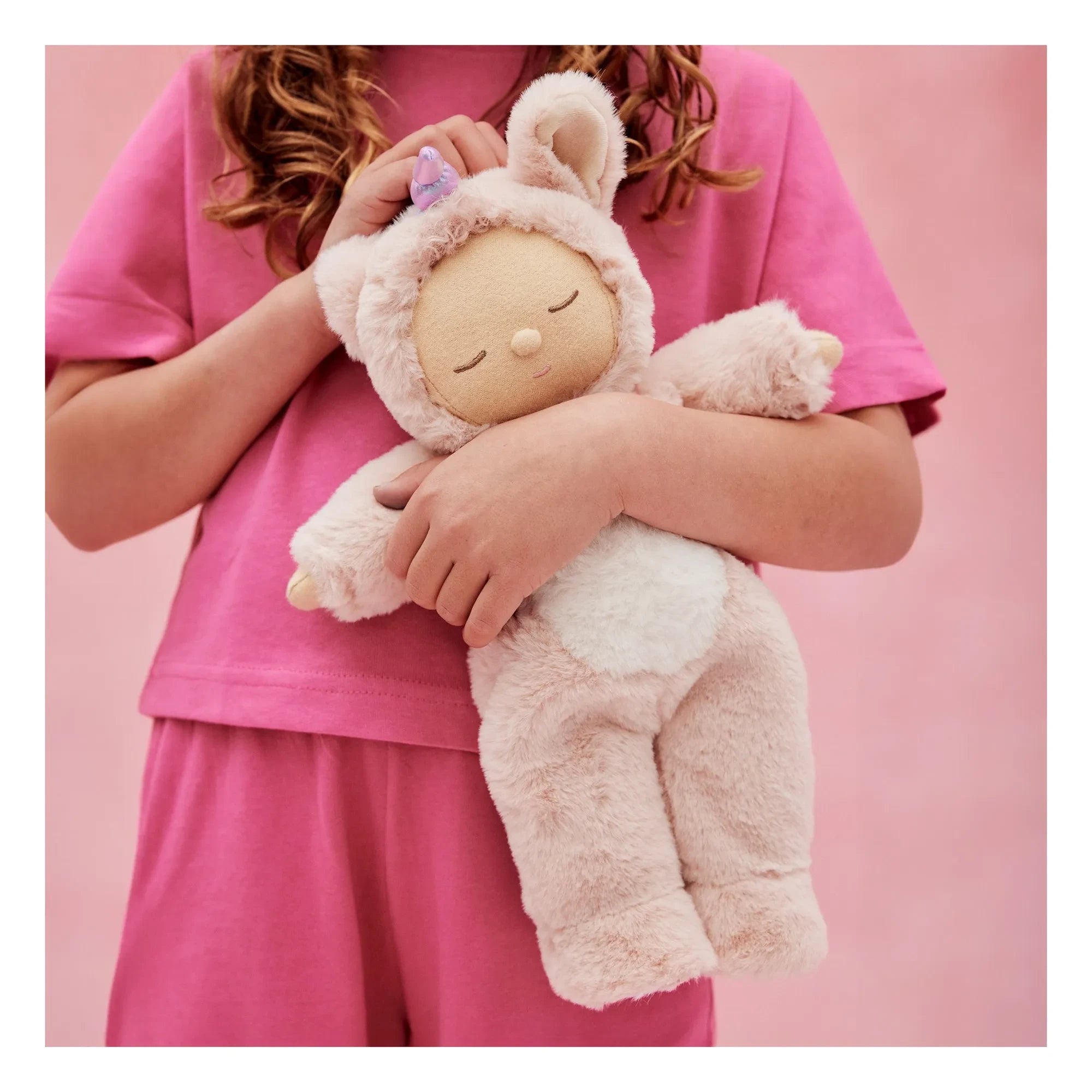 Olli Ella - Cozy Dinkum Unicorn Plush Toy | Pink