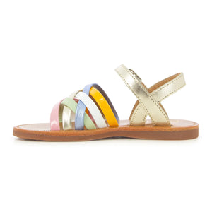 Pom d'Api - Lux Plagette Sandaletler | Altın