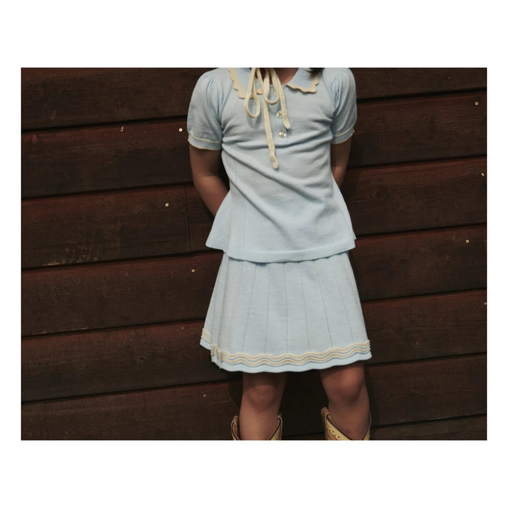 Copenhagen Colors - Tennis Skirt Made of Organic Cotton | Ice Blue