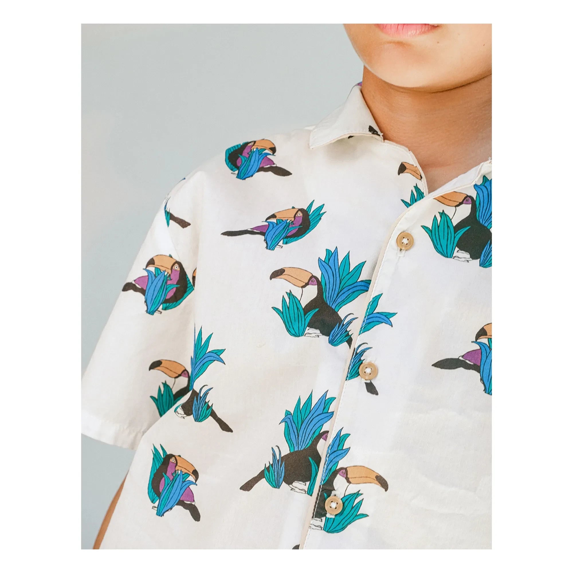 Gingersnaps - Swiper Toucans Shirt | White