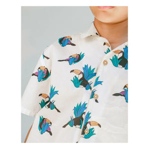 Gingersnaps - Swiper Toucans Shirt | White