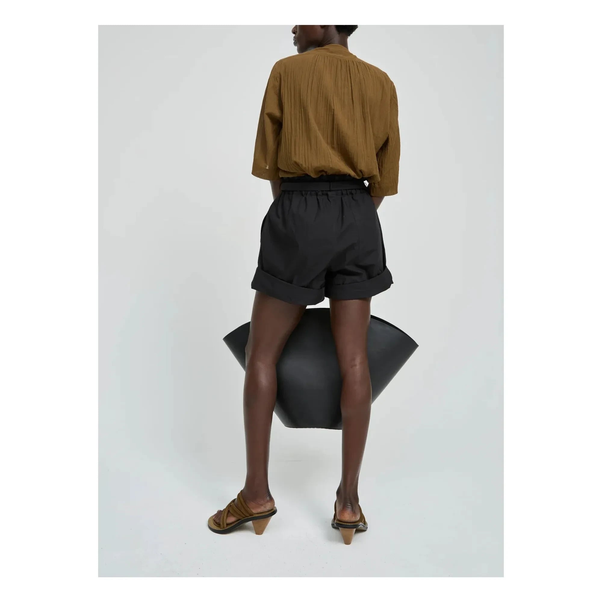 Laurence Bras - Babar Cotton Shorts | Black
